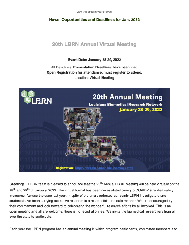 lbrn newsletter January 2022